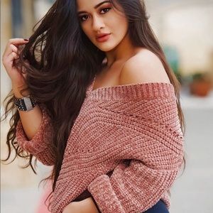 Vintage Off The Shoulder Sweater